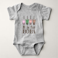 B est pour Boba Bubble Tapioca Pearl Lait Thé
