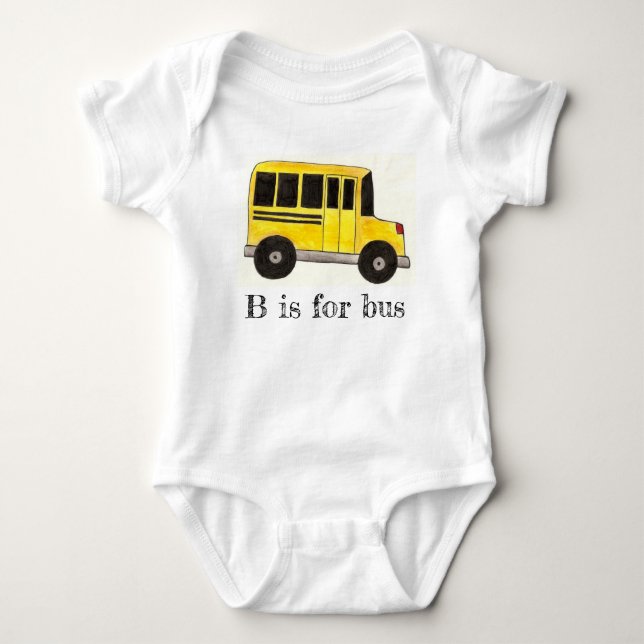 Body B est pour Bus Yellow School Bus Education Alphabe (Devant)