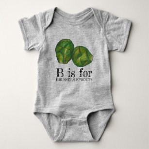 Body B pour BRUSSELS SPROUTS Green Veggie Alphabet B