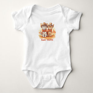 Body Baby/bébé Onsie, Kittens thème Cowboy