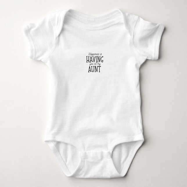 Body Baby Bodysuit : Happiness is Htuuryou As My Aunt (Devant)
