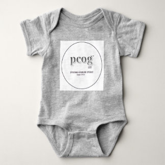 Body Baby bodysuit "PCOG" with scripture & heart