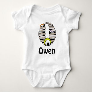 Body Baby Boy HALLOWEEN Mummy Bodysuit Monogramme O