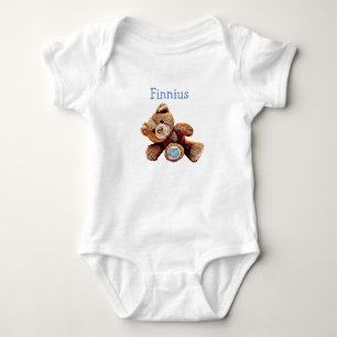 Body Baby Boy Teddy Bear Shirt personnalisée