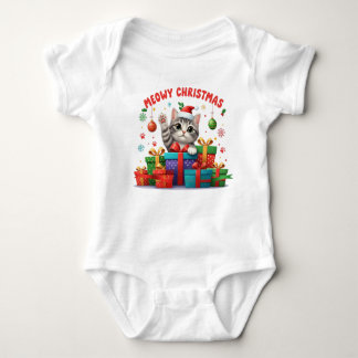 Body Baby Christmas Kitty With Gift