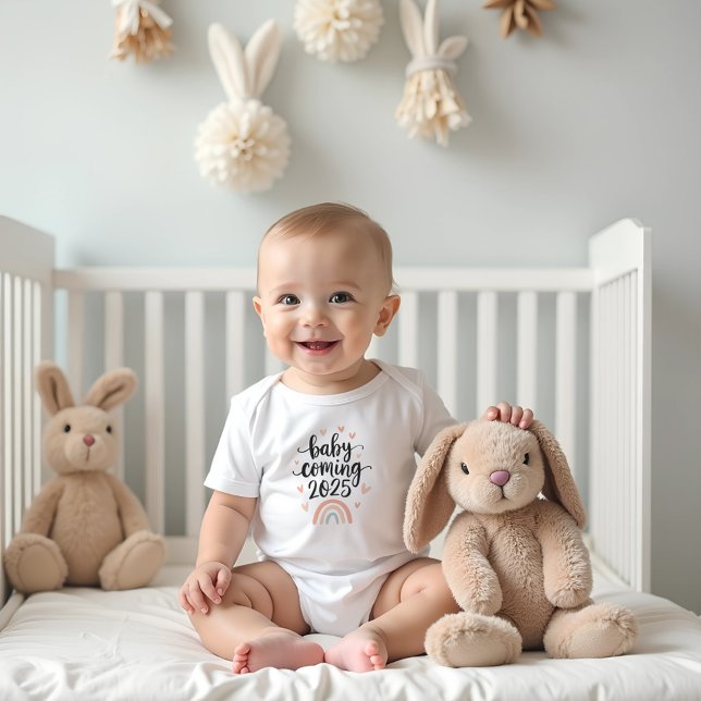 Body Baby Coming 2025 Rainbow Baby (Baby Coming 2025 Rainbow Baby Bodysuit)