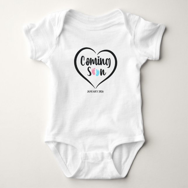Body Baby Coming Soon Script Twins pregnancy  (Devant)