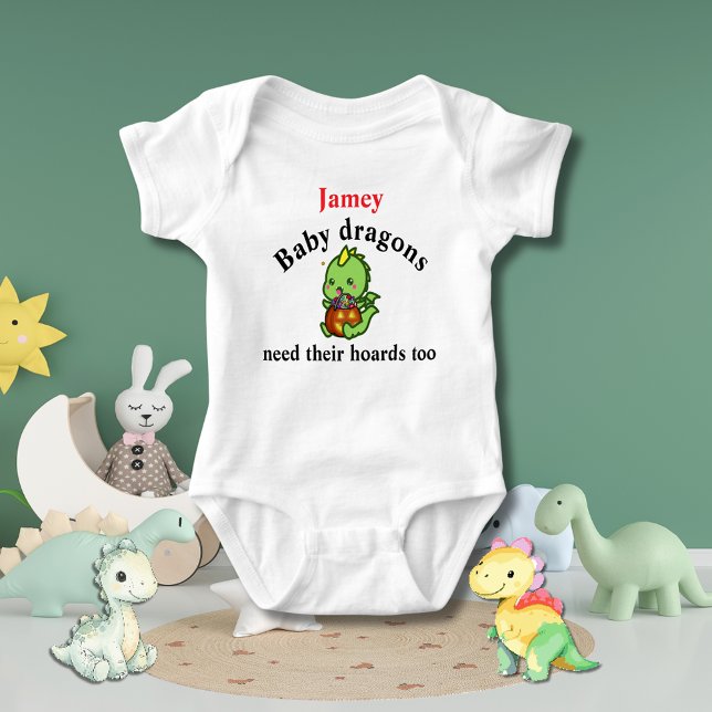 Body Baby Dragons need their hoards too for Halloween (baby dragon onesie)