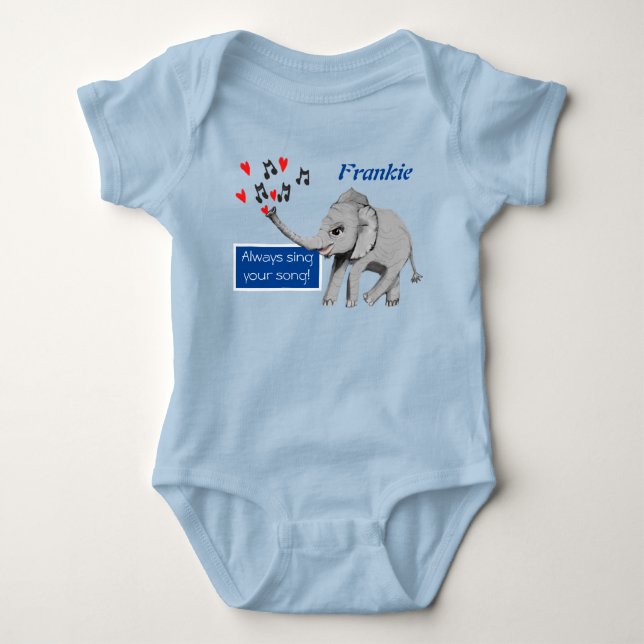Body Baby Elephant Big Dream Baby Bodysuit (Devant)