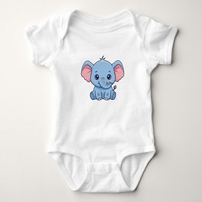 Body Baby Elephant – Cute & Cozy Baby T-Shirt (Devant)