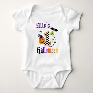 Body Baby First Halloween Shirt w Chevron