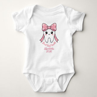Body Baby First Tooth Pink Bow Milestone Kawaii Tooth