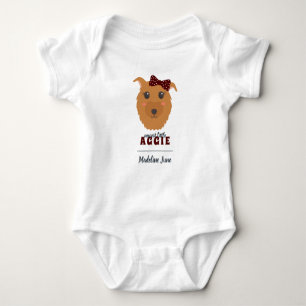 Body Baby Girl Chien Maroon