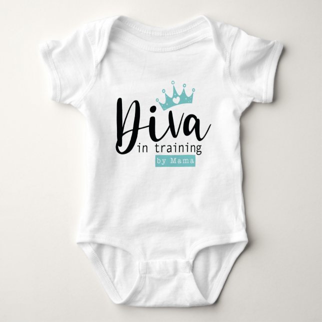 Body Baby Girl Diva en formation par Mama bodysuit (Devant)