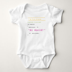 Body Baby Girl First C++ Programme
