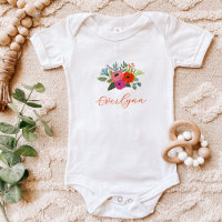 Baby in Bloom Vêtement Bébé Fleur Nom