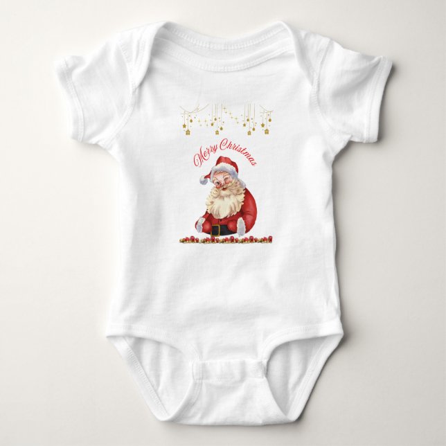 Body Baby Jersey Bodysuit - Christmas Design Bodysuit  (Devant)