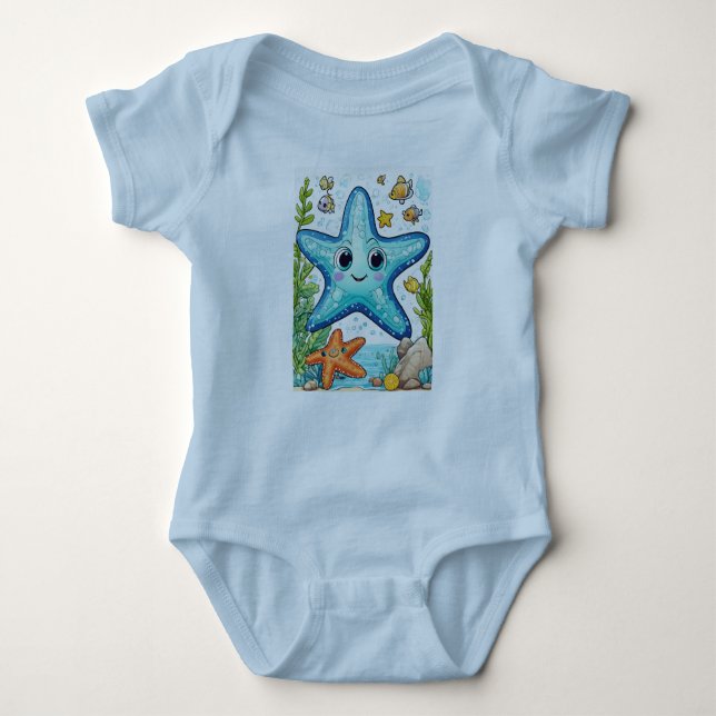 Body Baby Jersey Bodysuit Starfish (Devant)
