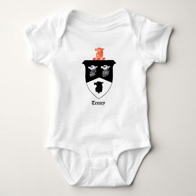 Body  Baby Jersey Bodysuit - Tenney Family Crest (Devant)