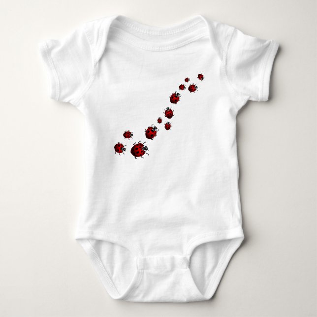 Body Baby Ladybug Chemise Bodysuit Bio Ladybug Cadeaux (Devant)