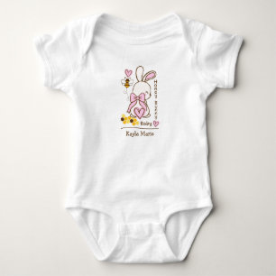 Body Baby-lapin de miel - Bodysuit de bébé personnalisé