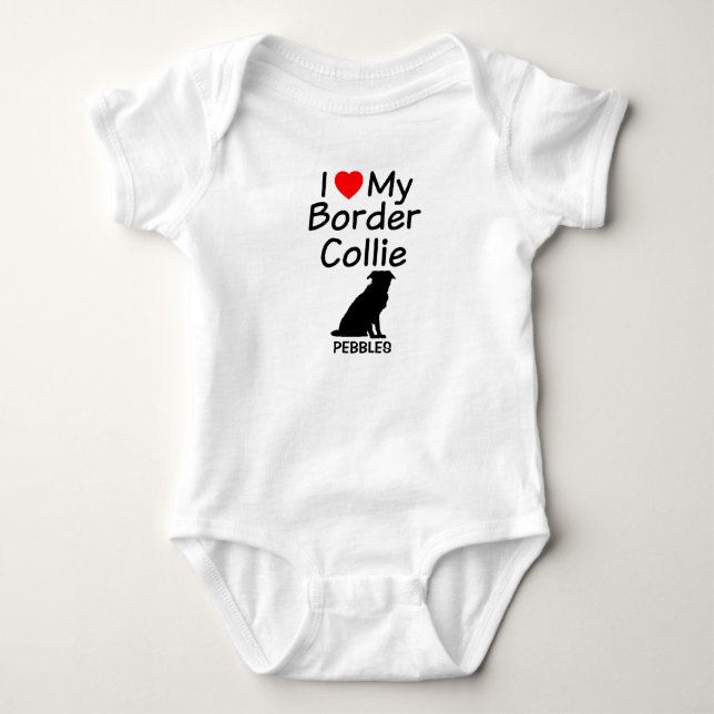 Body Baby Loves Border Collie Chien (Devant)