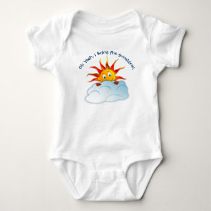 Body Baby One Pc T Shirt, Apporte le soleil, Amusant