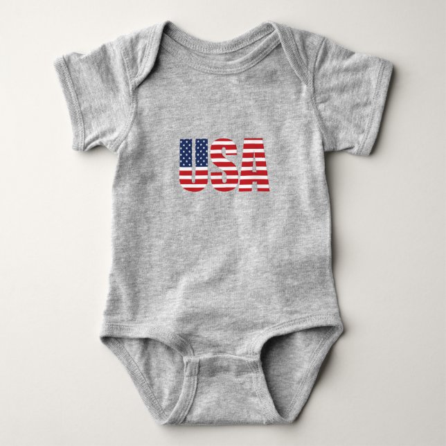 Body Baby Patriotic USA Baby Bodysuit (Devant)
