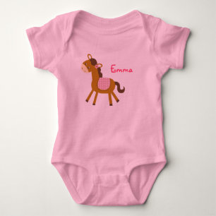 Body Baby Pony Horse Personnalisé Baby Creeper T-Shirt