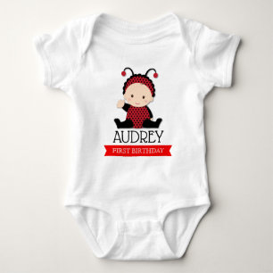 Body Baby Red Ladybug premier Baby shower d'anniversair