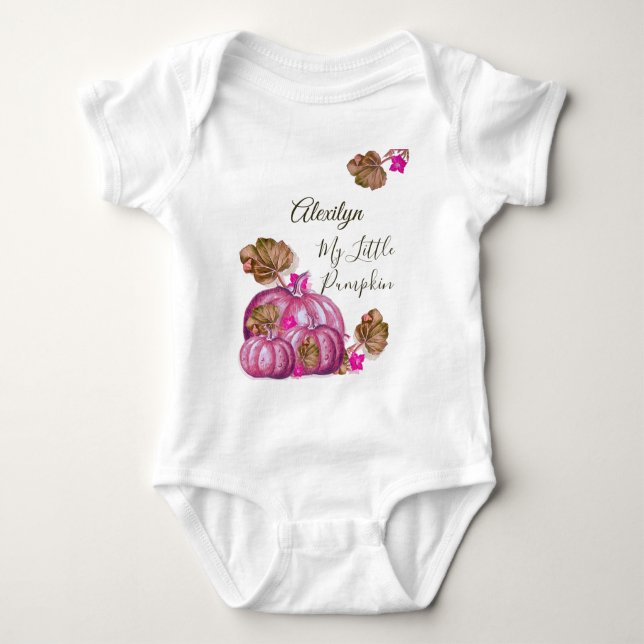 Body Baby shower Automne Rustique Automne Citrouille ro (Devant)