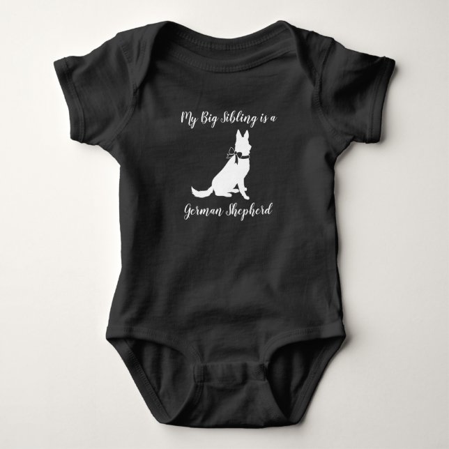 Body Baby shower berger allemand chien sans sexe (Devant)