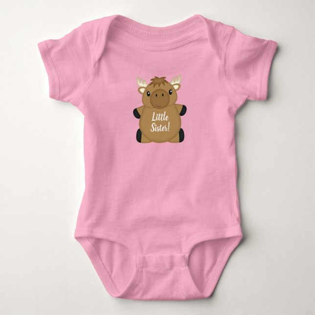 Body Baby Shower Cerf Forêt de Bois (Devant)