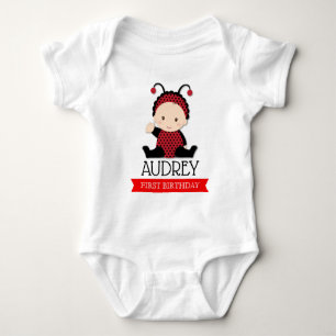 Body Baby shower d'anniversaire de coccinelle rouge de
