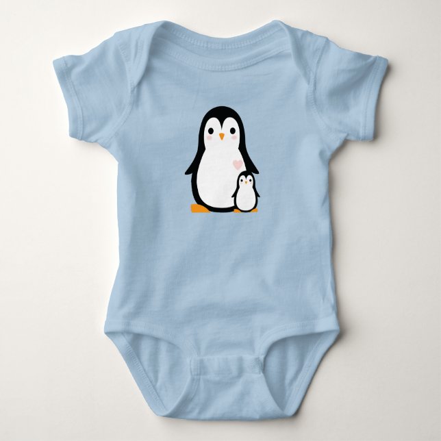 Body Baby shower de pingouin (Devant)
