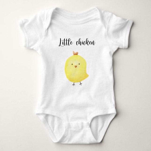 Body Baby shower de poulet mignon (Devant)