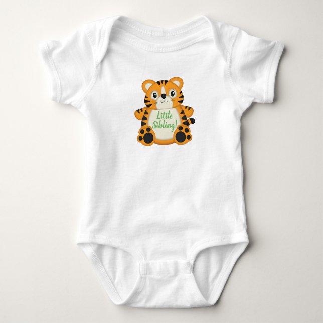 Body Baby shower de tigre vert (Devant)