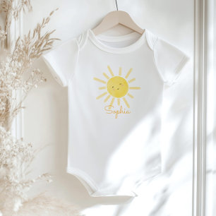 Body Baby shower de tournesol minimaliste