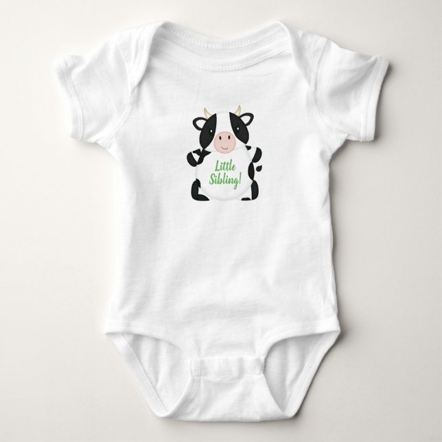 Body Baby shower de vache vert (Devant)