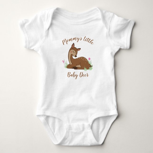 Body Baby shower du cerf Animaux des bois (Devant)