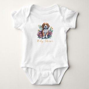 Body Baby shower en terre cuite de Chien de Chien de Ch