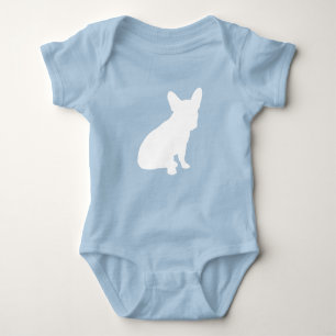Body Baby shower français de Bulldog Frenchie Blue
