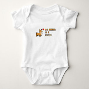 Body Baby Shower 'Ma sœur est un Corgi !' pour un adora