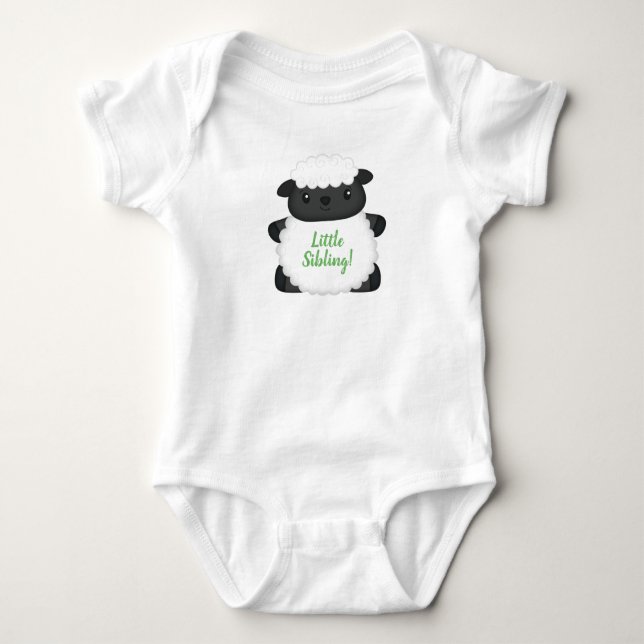 Body Baby shower mouton vert (Devant)