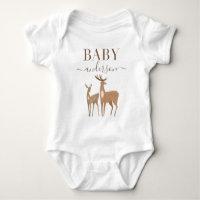 Baby shower naturel moderne cerf de forêt