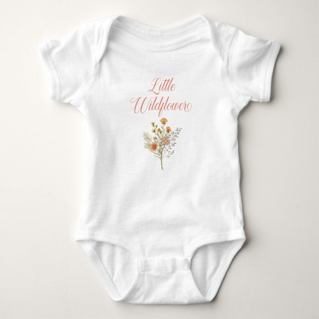 Body Baby Shower Petite Fleur Sauvage (Devant)