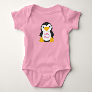Body Baby Shower Pingouin Rose