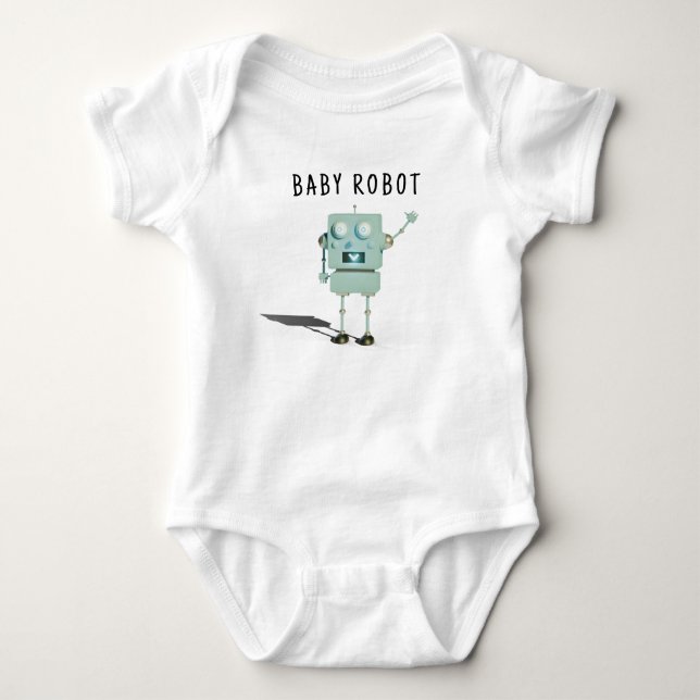 Body Baby-Shower Robot garçon  (Devant)