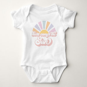 Body Baby shower Soleil Ici Venez Les Rayons Soleil Ros