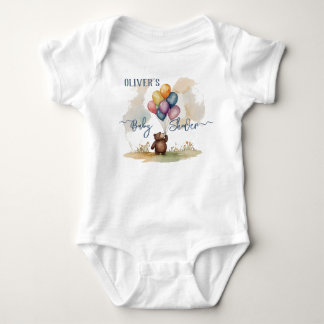 Body Baby Shower Thème Ours pour Bébé de Genre Neutre